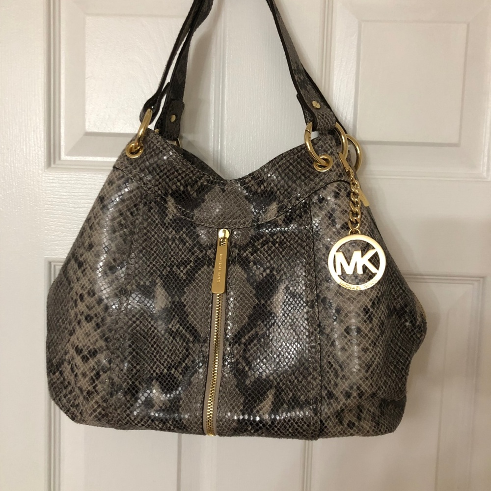 Michael Kors Python Print Shoudler Bag - image 3